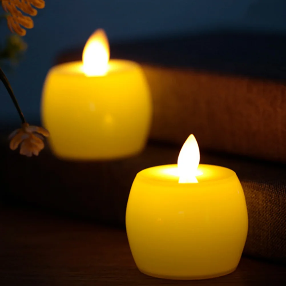 

Simulated Apple Warm Lamps Yellow LED Lamps Flameless Candles Party Decorations Home Bar LED Lighting