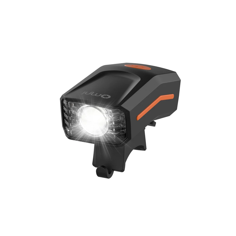 

New Coming Lightweight and Easy to Install IP65 Waterproof 300lm Built in 1200mAh Rechargeable 3W Led Bicycle Headlight