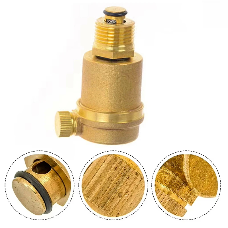 Brass Household Automatic Exhaust Heating Valve Accessories 1/2 3/4 
