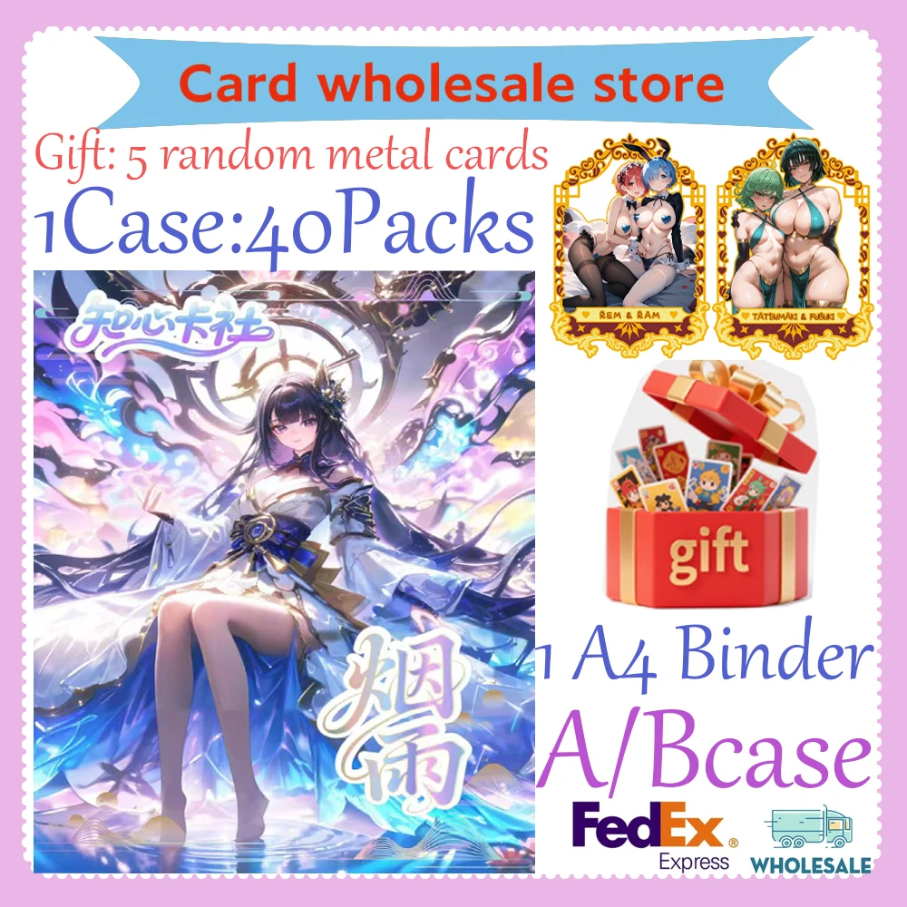 

2025 Newest YanYu A4 Waifu Boards Goddess Story Collection Card Swimsuit Bikini Booster Box Habbies Gift