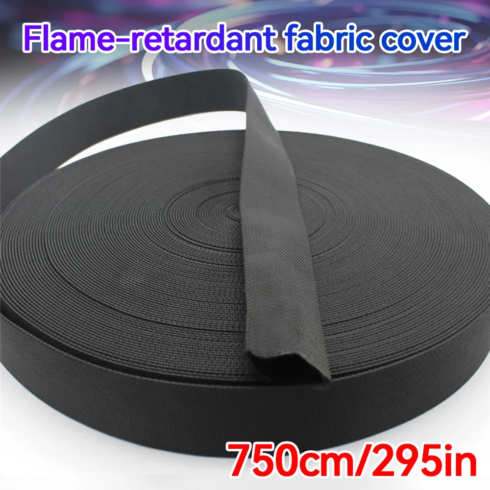 750CM 27MM Black Nylon Protective Hose Sleeve Cable Cover Sheath for Welding Tig Torch Hydraulic Hose Wiring Harness