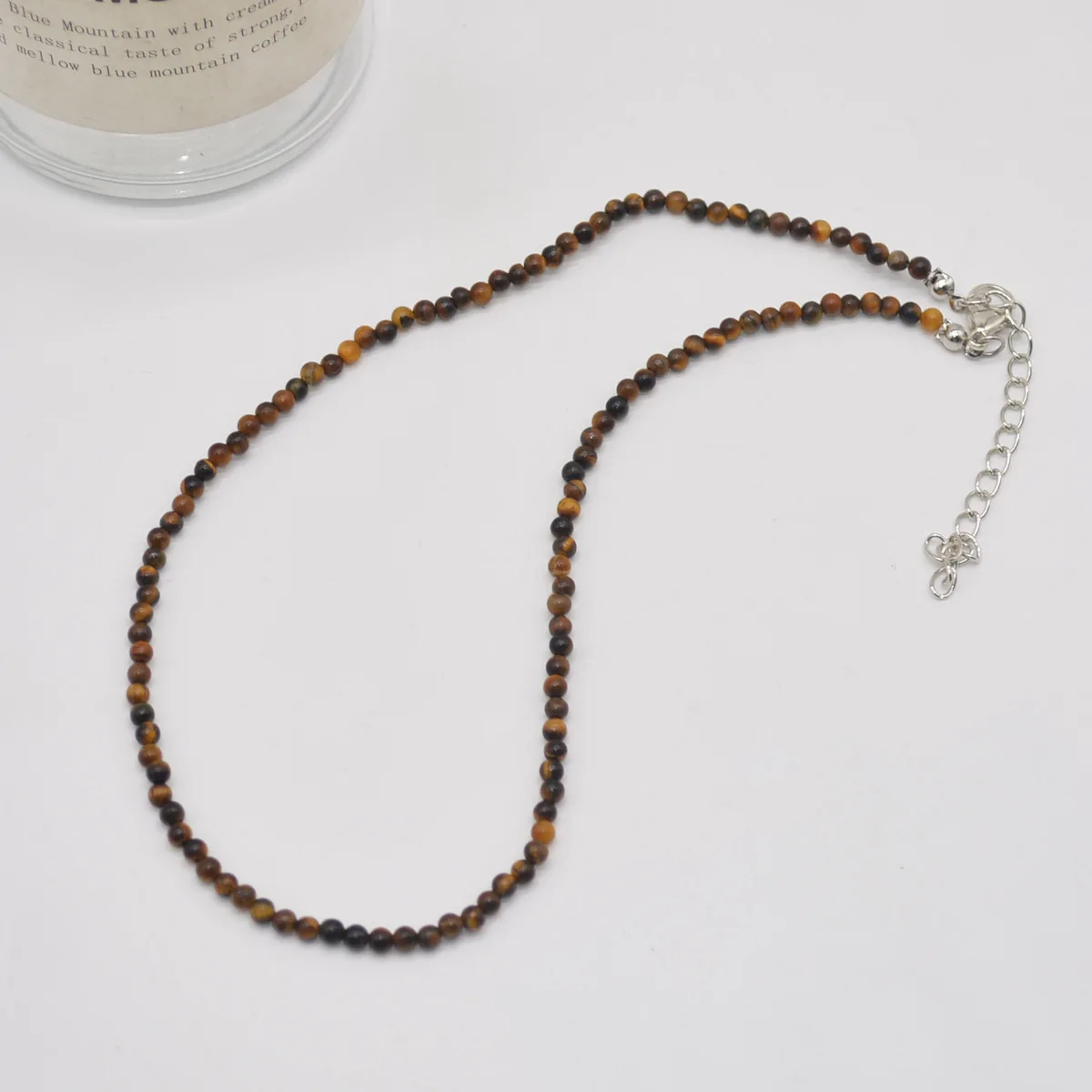 10mm Natural Tiger Eye Stone Beads Necklaces Men Fashion round Bead Necklaces for Women New Design accessories