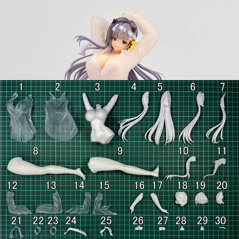 1/7 Modernia GODDESS OF VICTORY NIKKE Unpainted Unassambled WF2024W Resin White Model Kit GK Figure W_5038