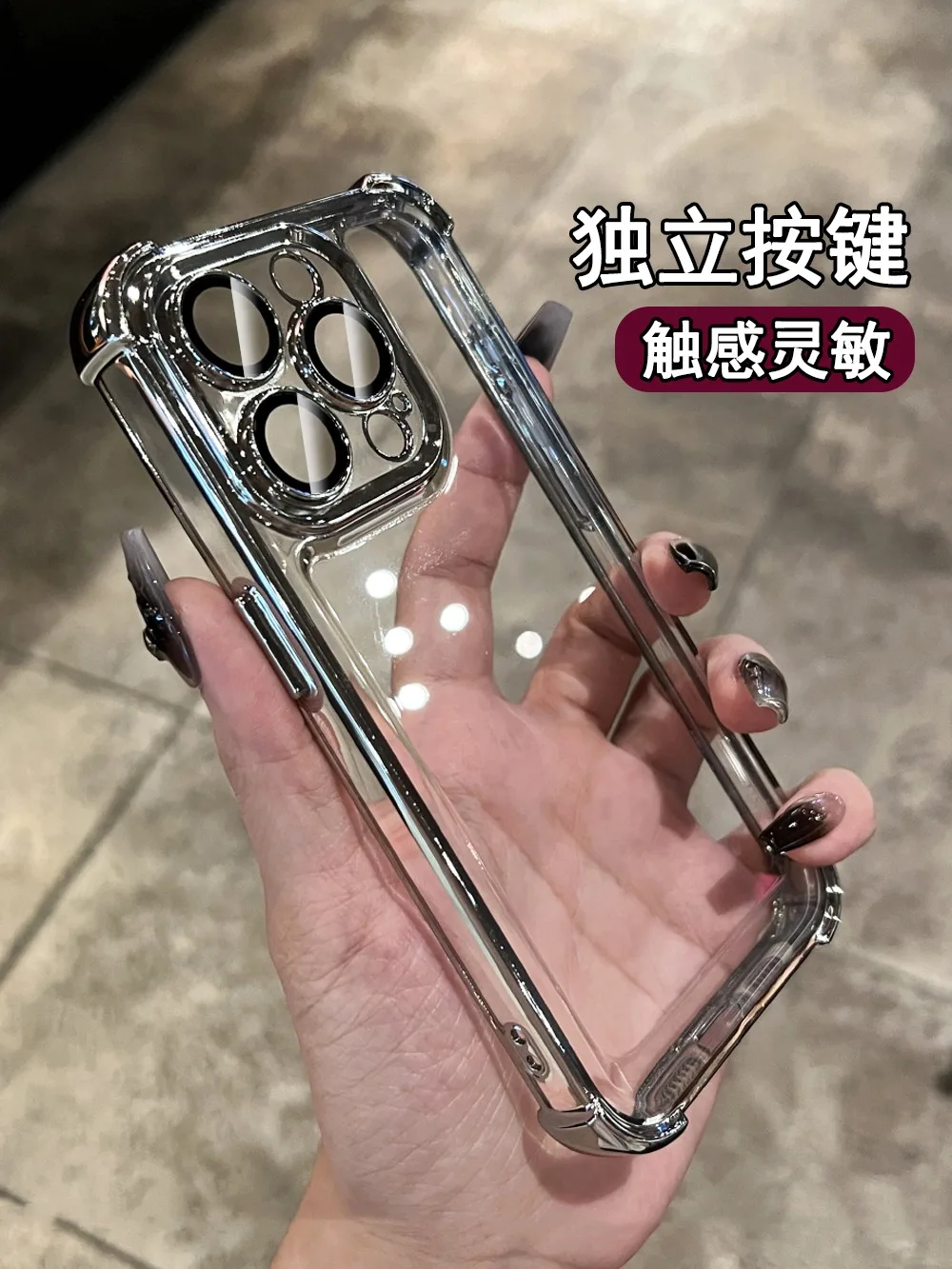 Luxury Shockproof Phone Case For Samsung Galaxy A06 A16 A05s A15 A25 A35 A55 A04s A14 A34 A54 Lens Film Bumper Transparent Cover - náhled 2