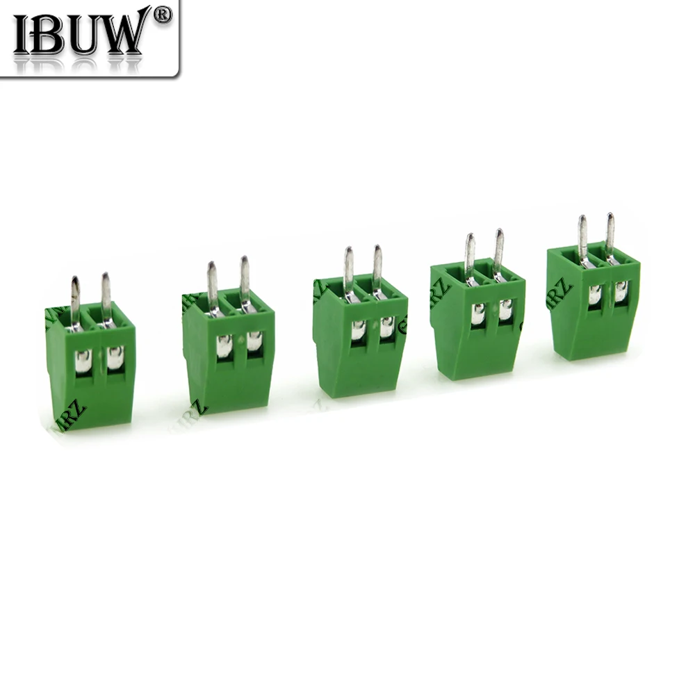 5PCS KF120 2P 3P 4P 2.54mm Pitch 2p/3p/4p Straight Pin Pcb Screw Terminal Block Connector 2pin 3pin 4pin KF-120 KF120-2p 2.54mm