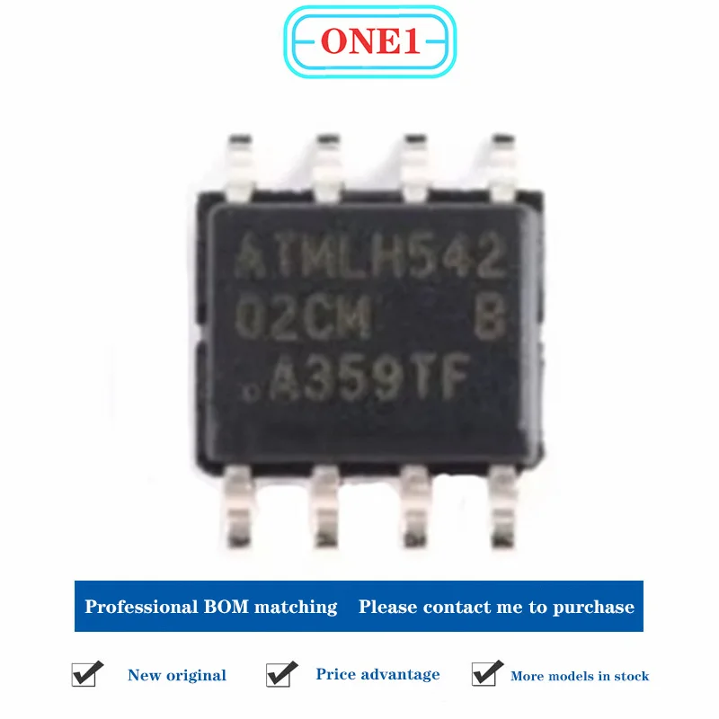 1PCS/lot New original AT24C02C-SSHM-T memory chip EEPROM serial port SOIC-8