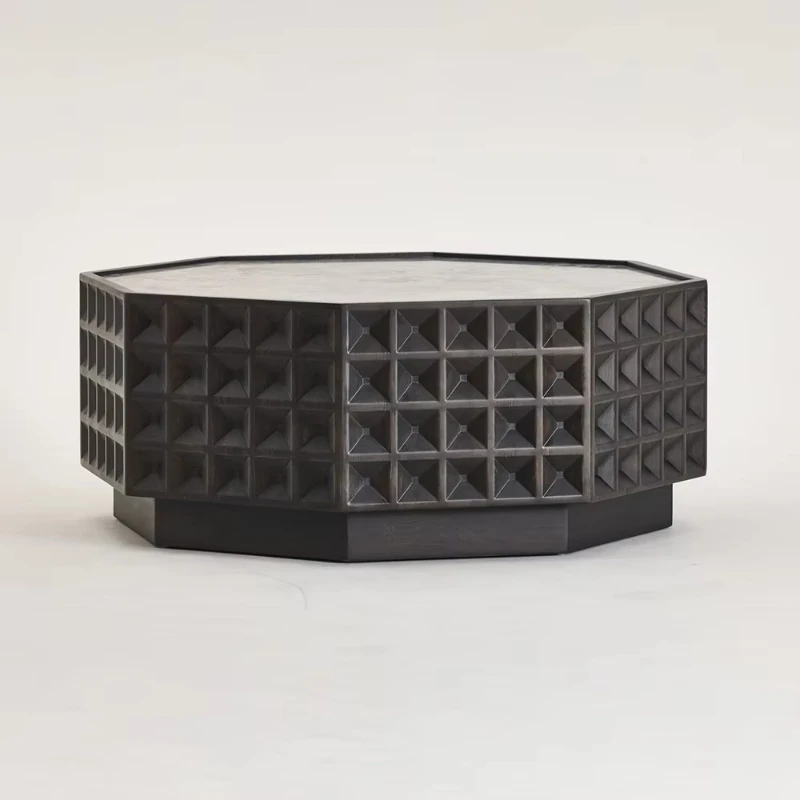 

Modern simple octagonal coffee table, wooden coffee table