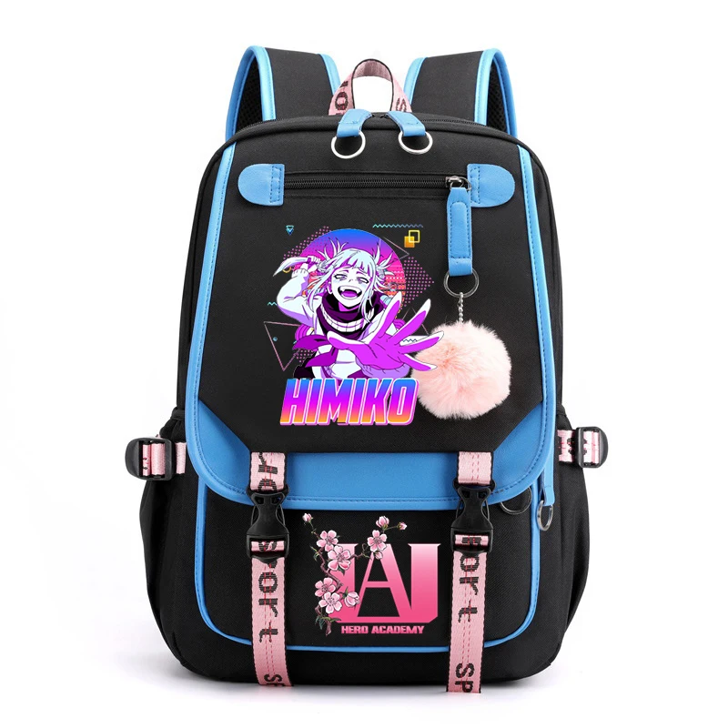 Himiko Toga My Hero Academia mochilas para niñas, mochila Kawaii, mochila de Anime para estudiantes, Boku no Hero Academia, mochila escolar para mujeres