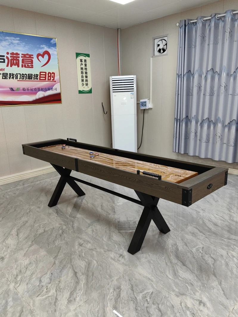 

Shuffleboard Taiwan painted iron foot sand arc ball table home fitness equipment.