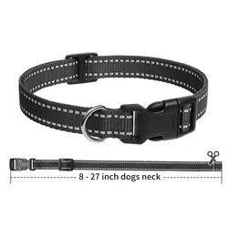 PaiPaitek-Collar de nailon ajustable para perros pequeños, medianos y grandes, 1 piezas, hebilla de liberación rápida