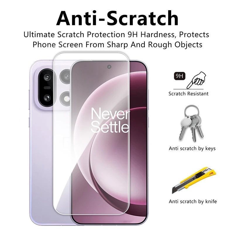 For OnePlus 15 5G Glass Full Glue Clear Screen Protector For OnePlus 15 Tempered Glass For OnePlus 15 Lens Film