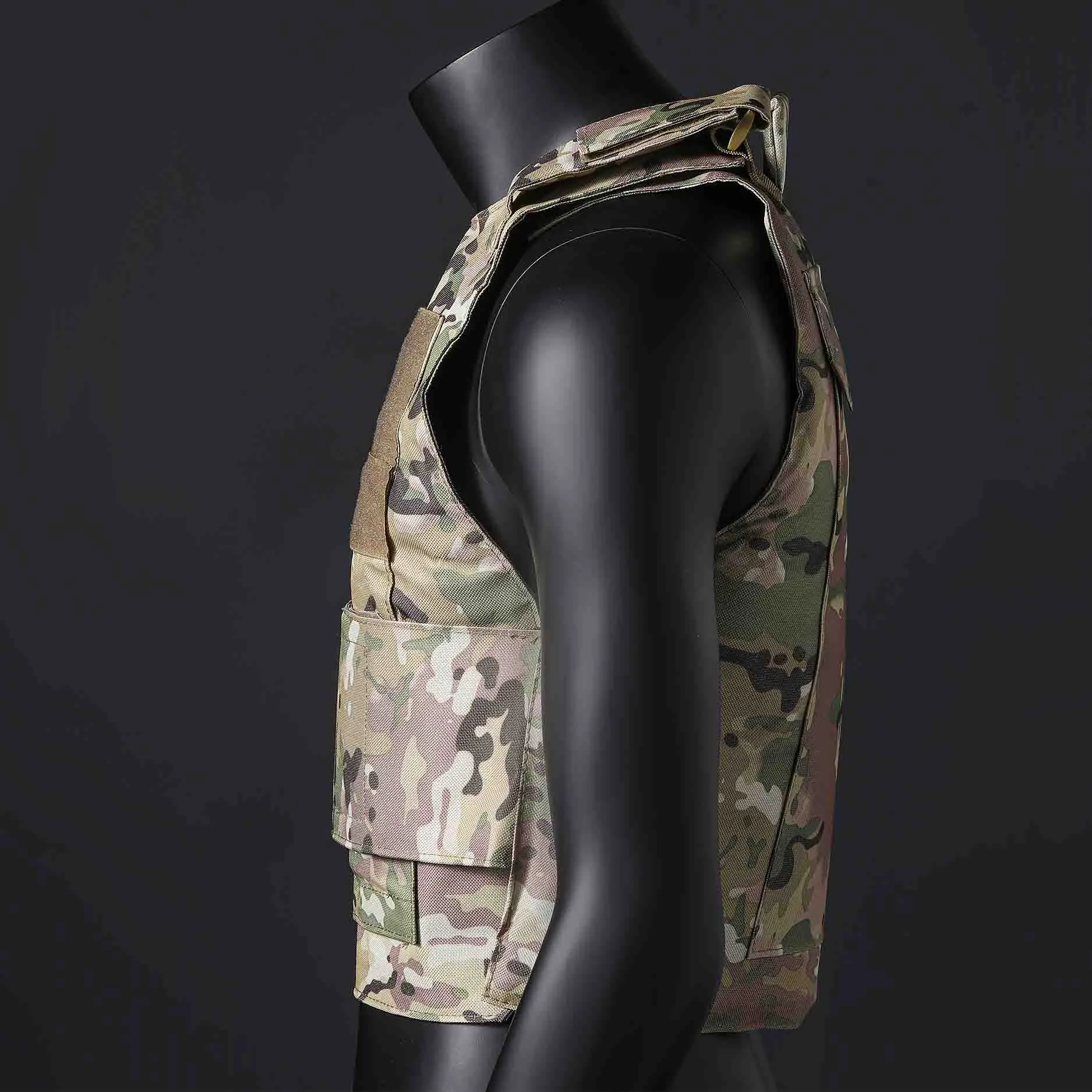 (Gift of American Flag) Quick Detachment Training Outdoor Vest Wilderness Adventure Equipment Training Clothes Black Eagle Vest