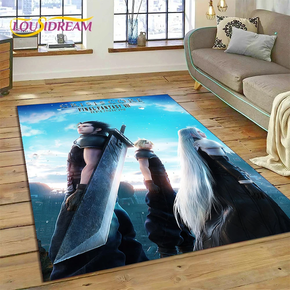 

Final Fantasy Series Games Cartoon Rug Carpet for Living Room Bedroom Home Decor,Floor Mat Non-slip Decoration for Sofa Doormat