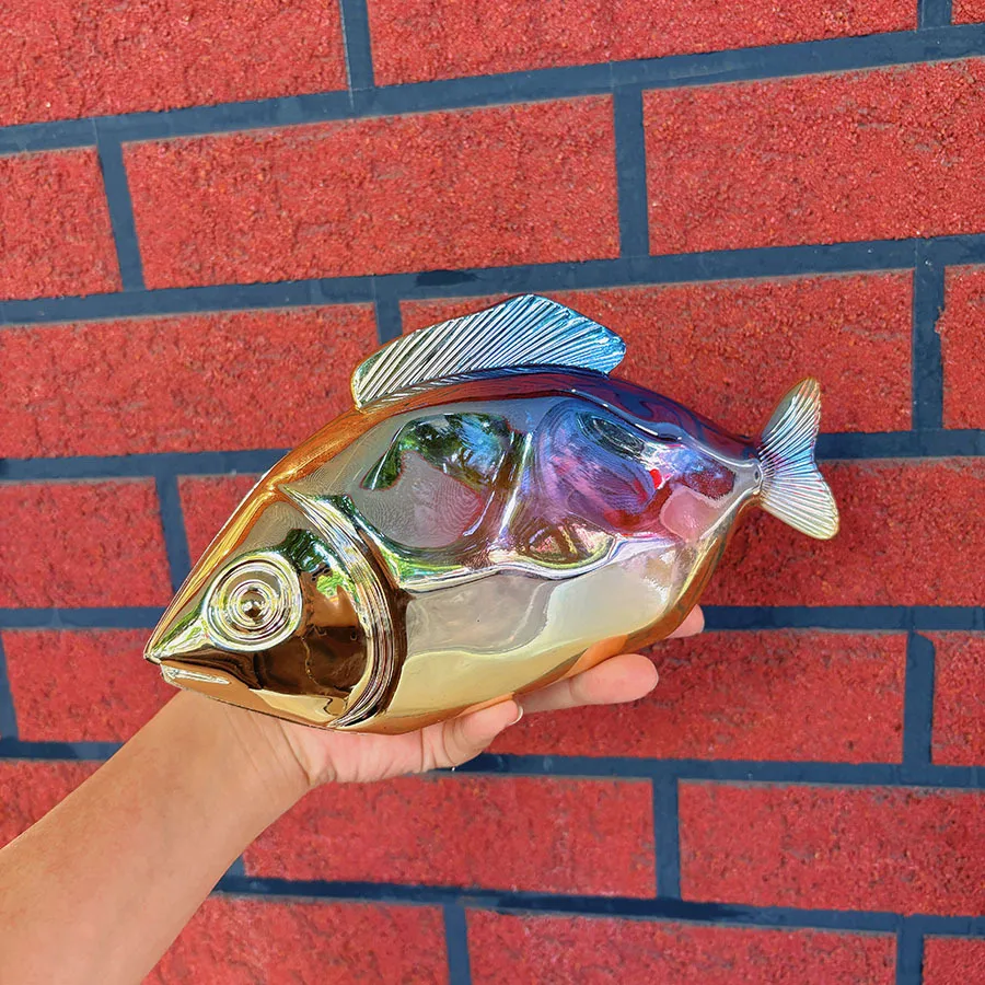New Acrylic Shell Shape Clutch Ladys Bags Designer Evening Party Cute Metal Shiny Purse Gold Silver Blue Egg Handbags Purse Gift view 2