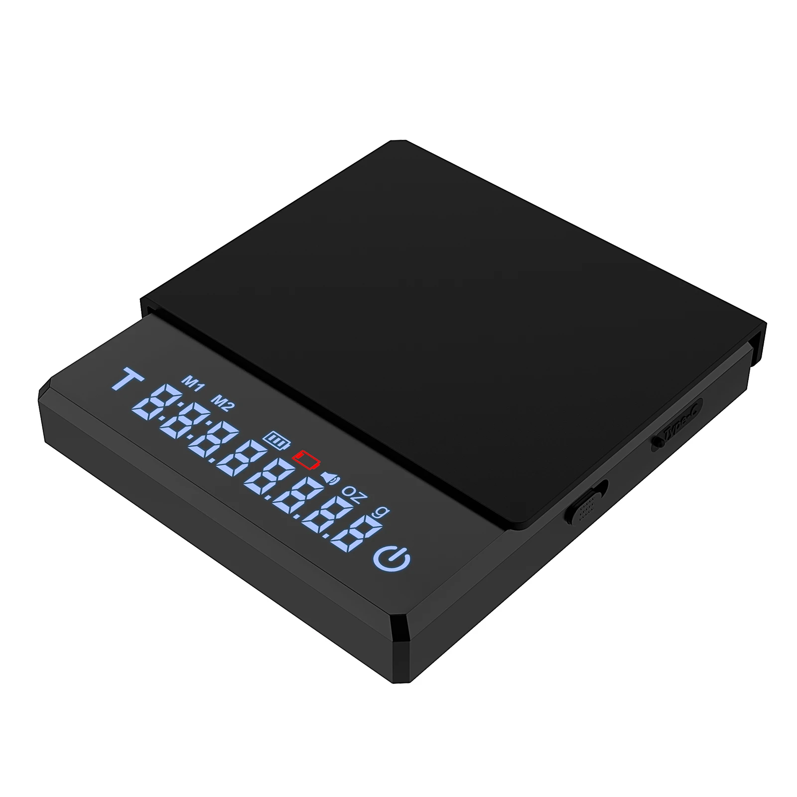 IKAPE Mini Coffee Scale with Timer Rechargeable Espresso Scale With Gravity Sensing 2kg/0.1g Accurate for Espresso&Pour-Over