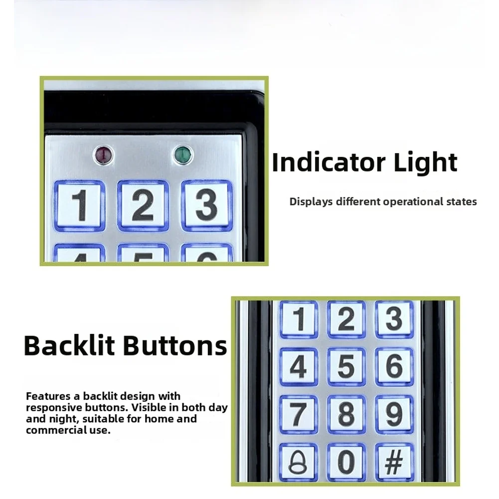 Stainless Steel Machine FOR RFID For-ACCESS Control System With Keypad Card Reader-Proximity Card Standalone User Door Lock Entr