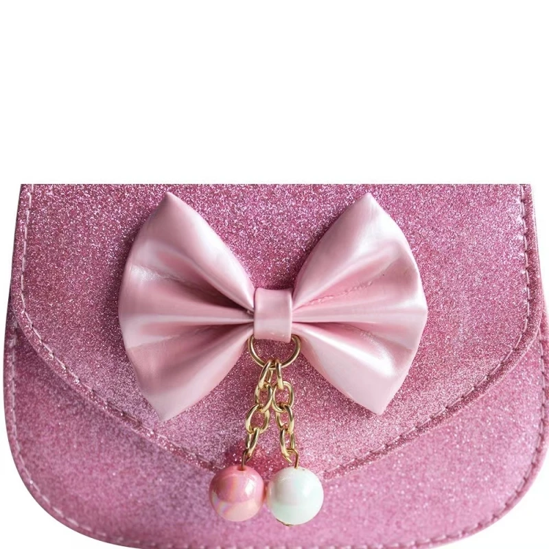 New Children's Princess handbags Toddlers mini totes candy colors Cute bowknot crossbody bags for baby girls money wallet NAB291