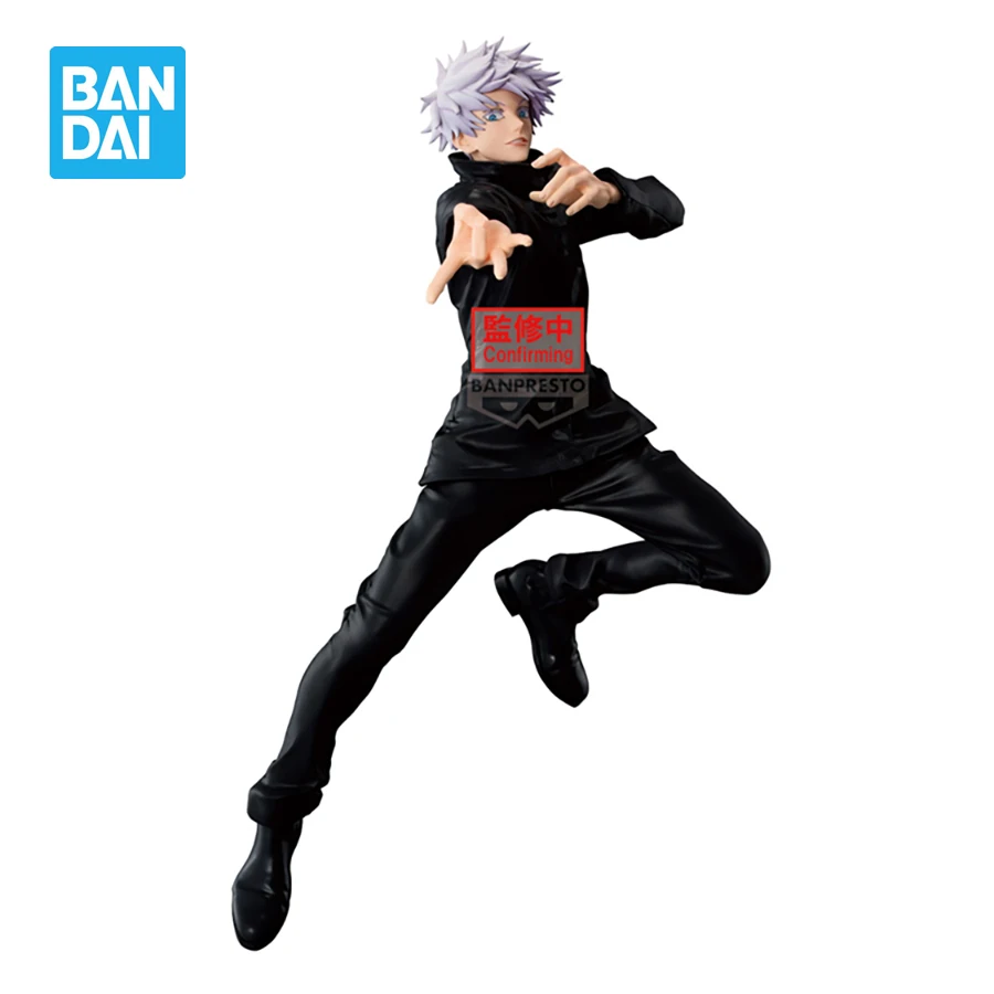 Bandai Jujutsu Kaisen Anime Figurines Maximatic Satoru Gojo PVC Action Figures 250mm Figurals Collectible Model Toys