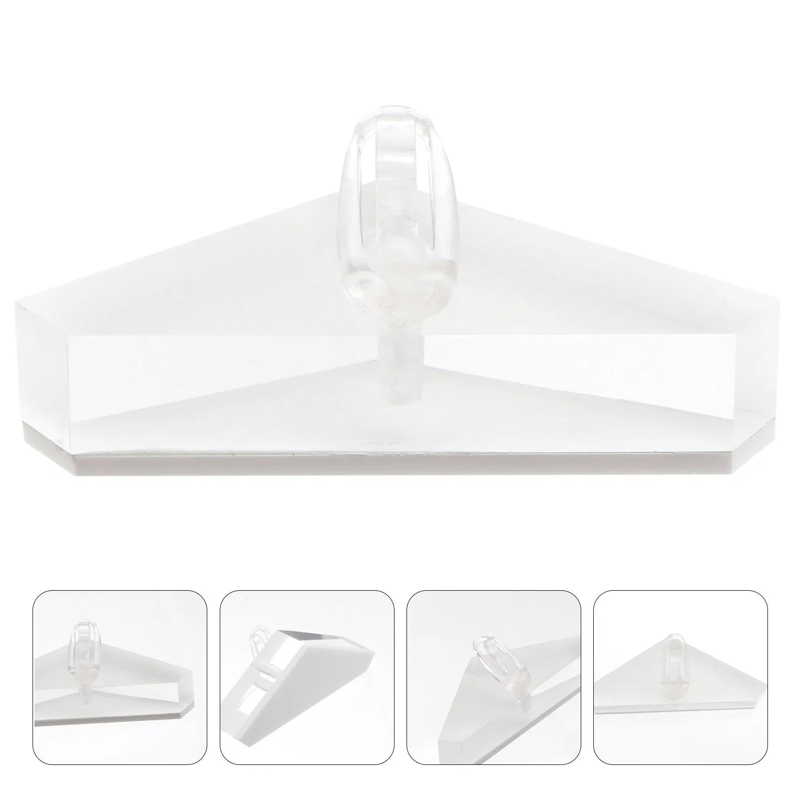 

Acrylic Ring Holder Display Shelf Jewelry Stand Storage Rack Compact Size Durable Material Safe Firm Hold Home Shop