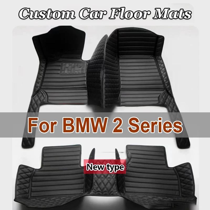 Custom 3D Full Coverage Car Floor Mats for BMW 2 Series F22 Coupe F23 F44 Gran Coupe F45 F46 Interior Accessories Carpet