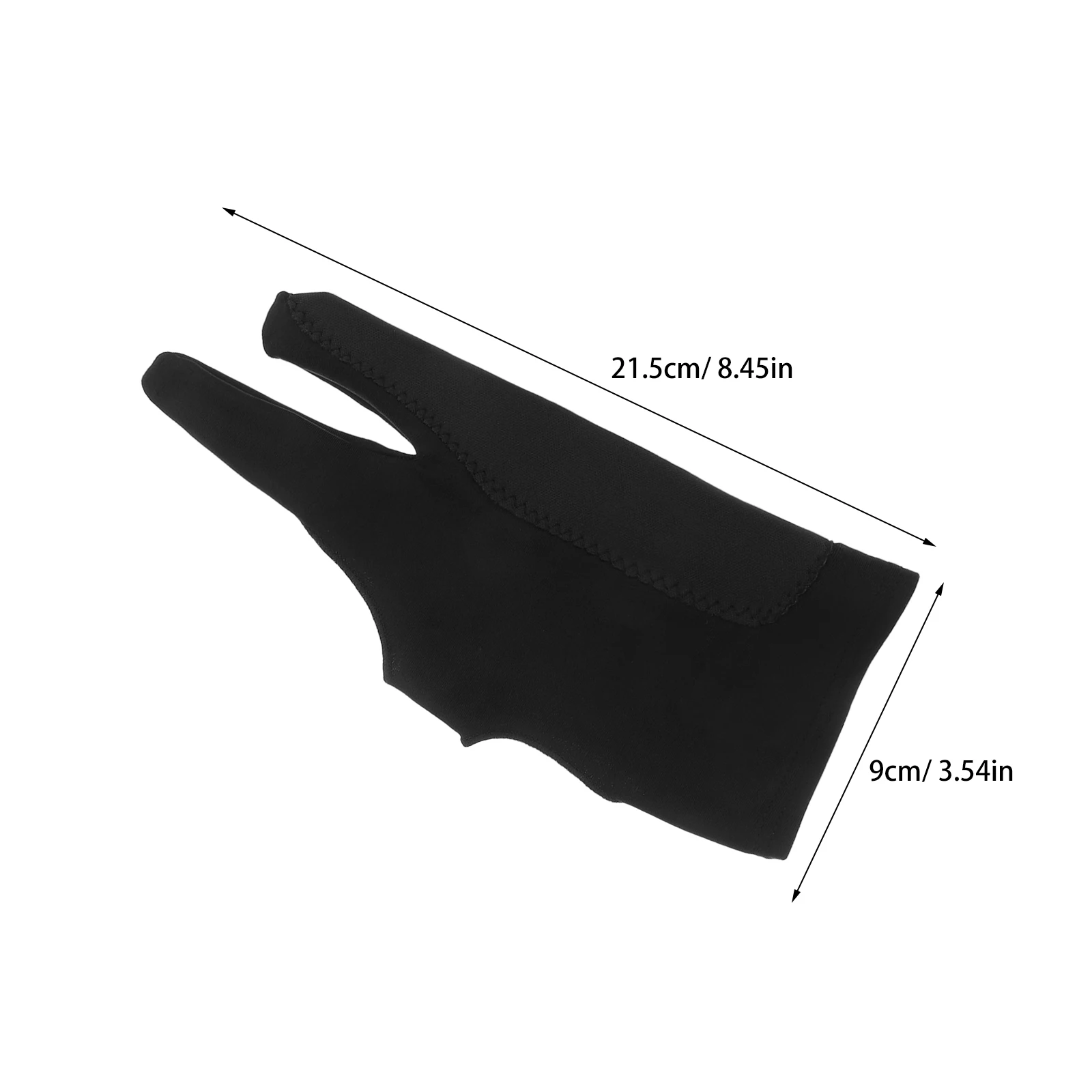 1Pair Tablet Drawing Glove Two-Finger Anti-Touch Accessory High Flexibility Reusable for Digital Sketching Writing