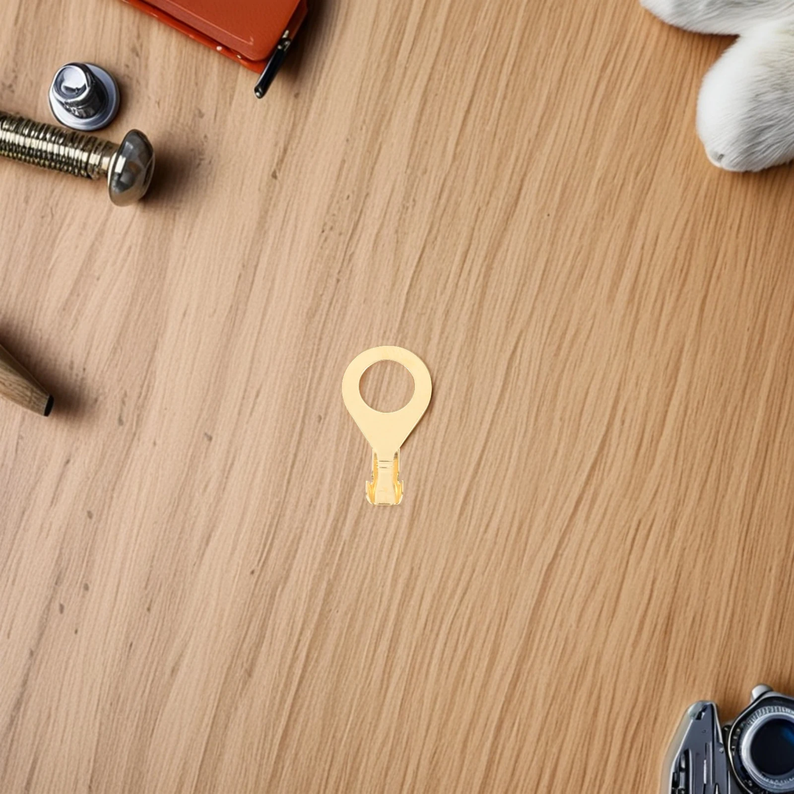 

100Pcs Grounding Terminal Copper Wire Connectors for Electrical Cables M8 Heavy Duty Open O-Type Lugs Heavy Duty Connector