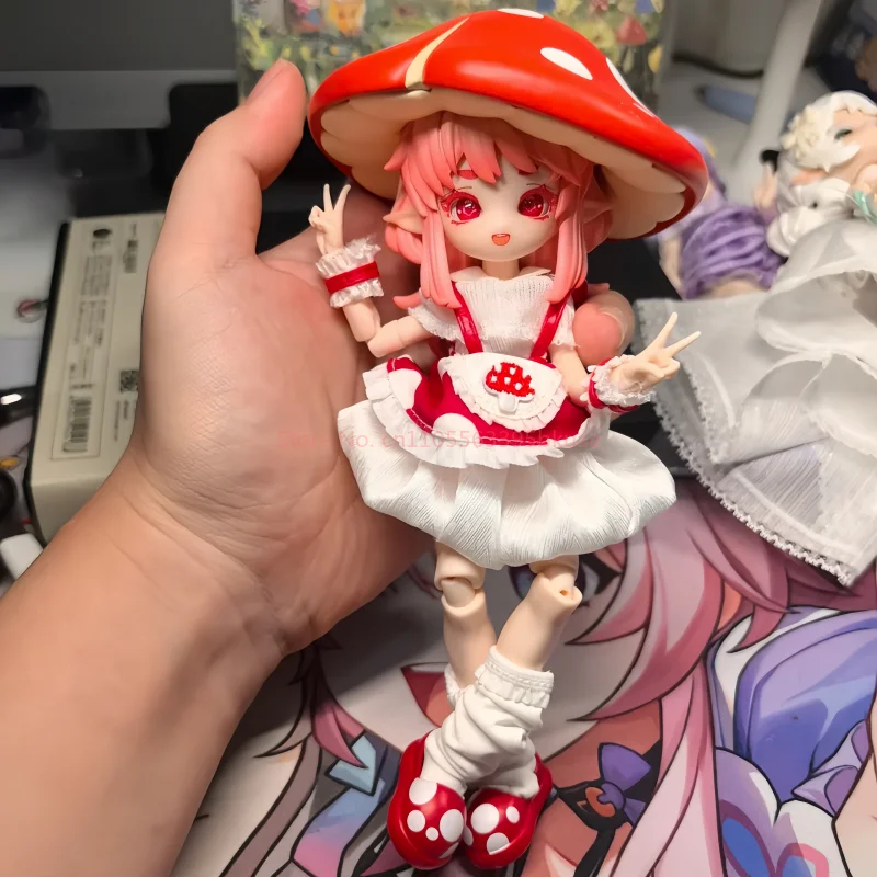 

Original 1/12 Bjd Blind Box Mushroom Fungus Series Joint Movable Exquisite Desktop Action Figure Collectible Toys Birthday Gifts