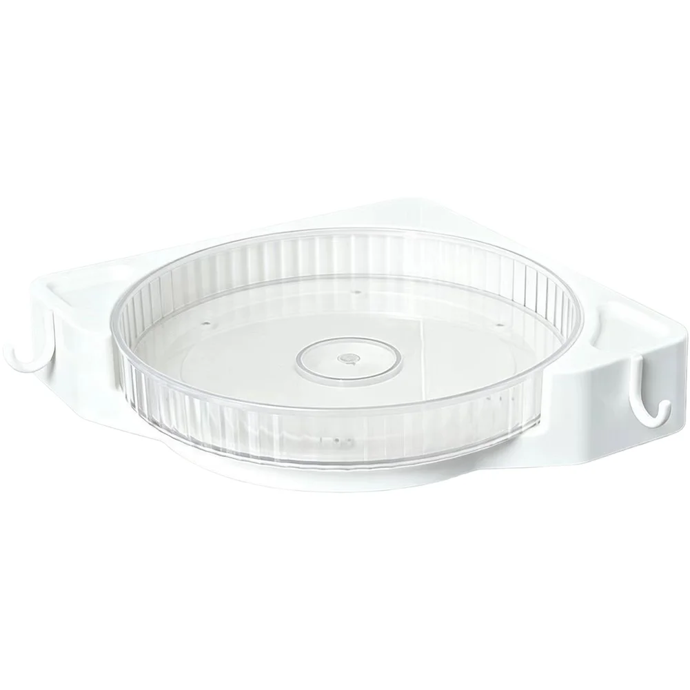 For Shower Organization Shower Storage Rack Bathroom Turntable Tray Smooth Rotating Design Spacious Storage Space