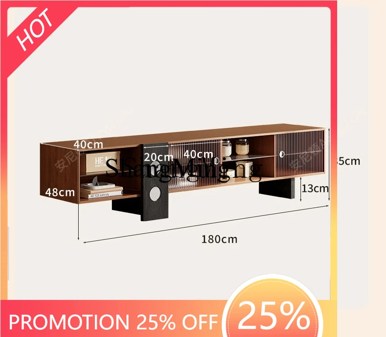 

FG antique TV storage locker integrated living room home new light luxury high-end floor high cabinet