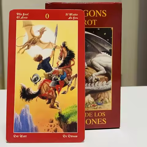 Dragons Tarot cards 78pcs English tarot de los dragones Various Dragons In deck Oracle Card Fate Divination