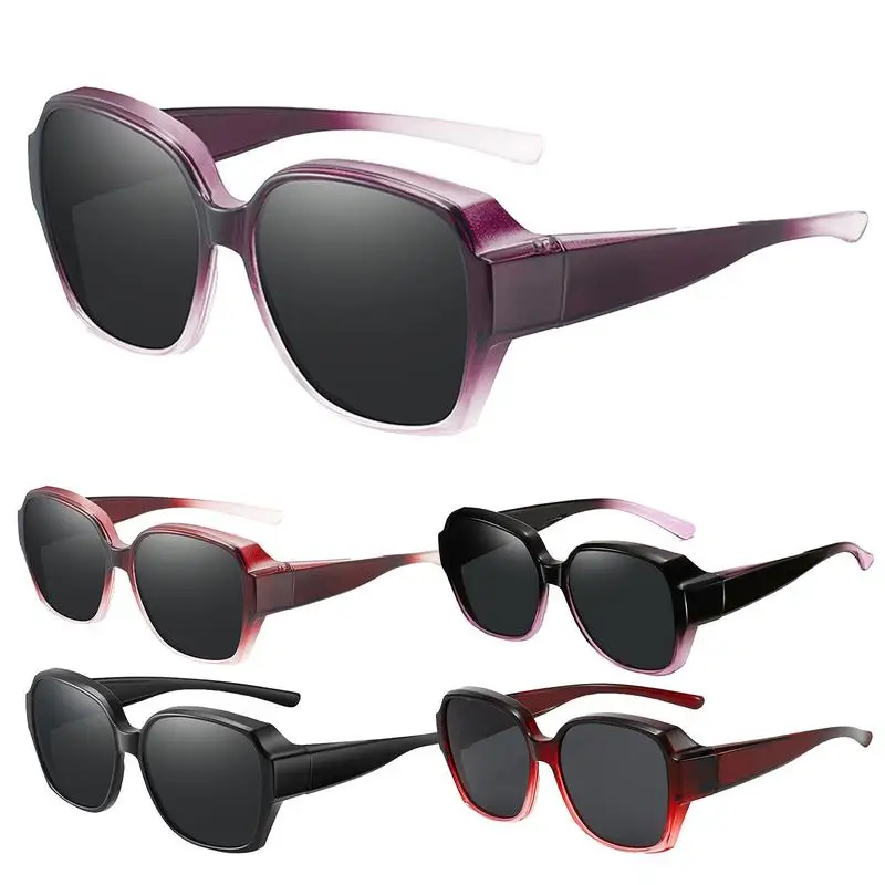 Square Shades Polarized Fit Over Glasses Sunglasses Driving Sun Glasses Leisure Cycling Eyewear UV Protection for Men Women