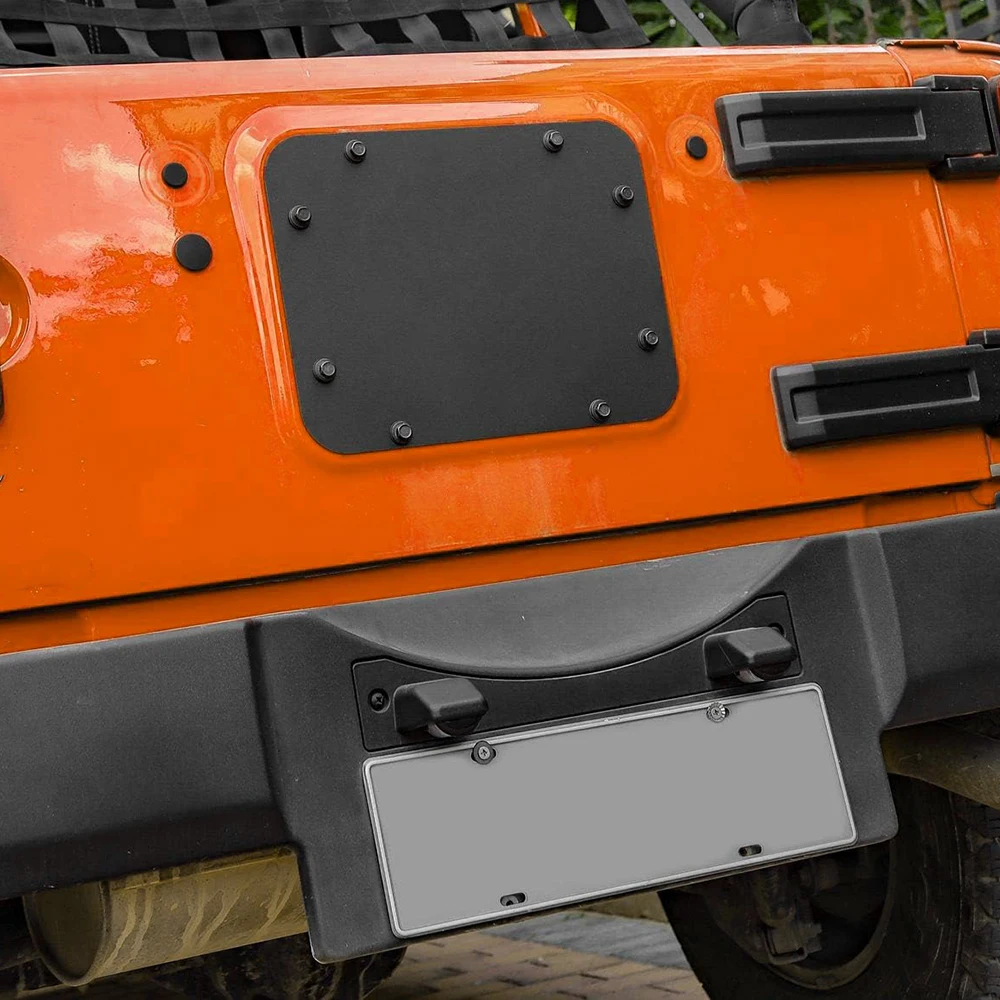 

Заглушка вентиляционного отверстия задней двери для Jeep Wrangler JK JKU 2007-2018, для удаления крепления запасного колеса, аксессуары для экстерьера автомобиля