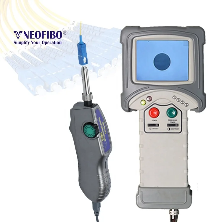 

Neofibo FV-7500A Портативный зонд Волоконно-оптический инспектор FTTH Инспекционный прицел 400X Оптоволоконный микроскоп