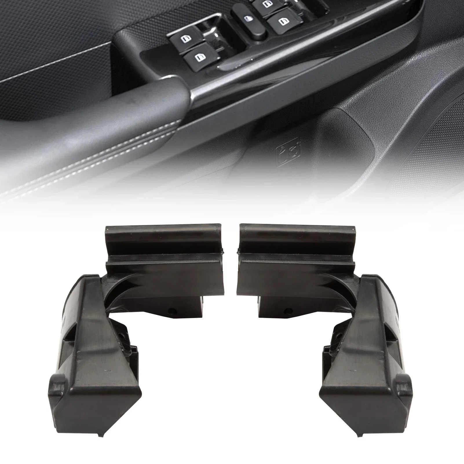 1 Pair Black Driver&Passenger Arm Rest Bracket GMT800 GMT820 GMT830 Compatible with GM 1999-2006