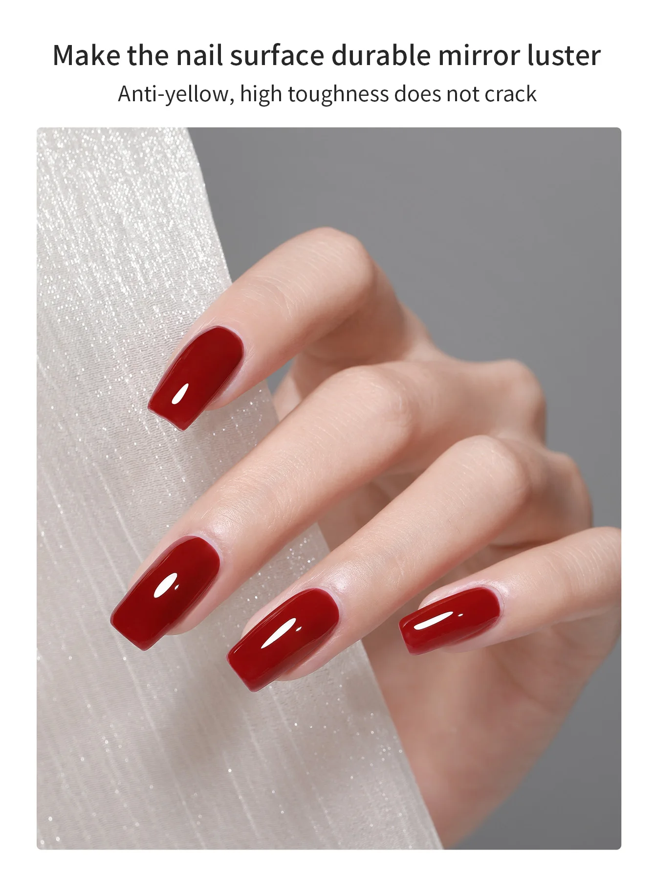 Six In One Multifunctional Construction Reinforcement Tempered Top Coat Crystal Plated Nail Art Phototherapy Nail Oil Adhesive