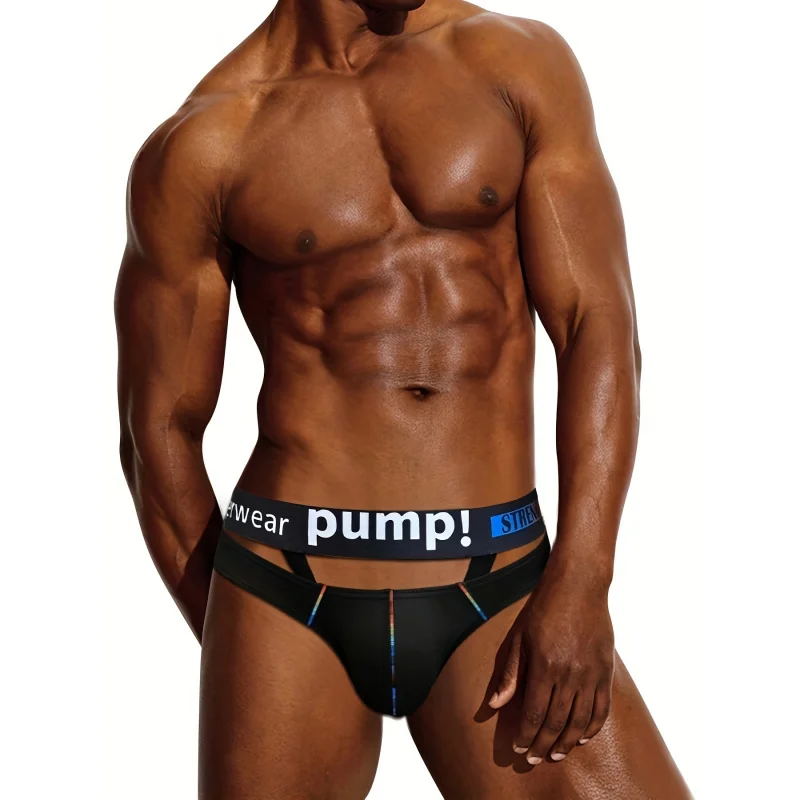 

Мужское модное нижнее белье, тонкие сетчатые дышащие удобные эластичные трусы, сексуальные спортивные трусы с низкой талией для фитнеса