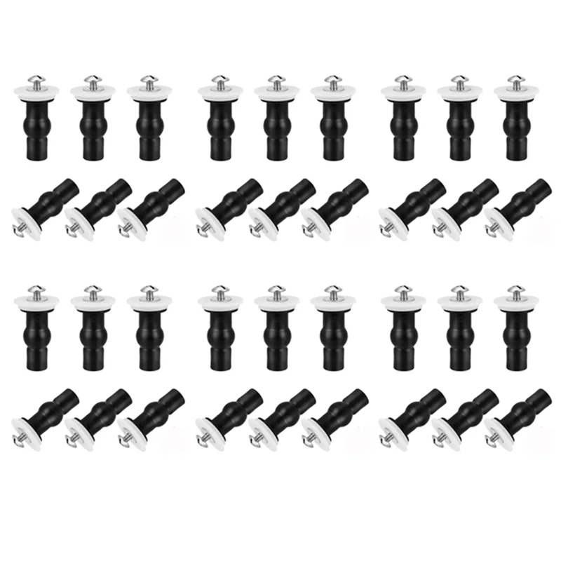 

ABUL-6X Toilet Seat Screws,Universal Expanding Rubber Screw Top Fixing Hinges Fitting WC Blind Hole Plastic Washers Nut