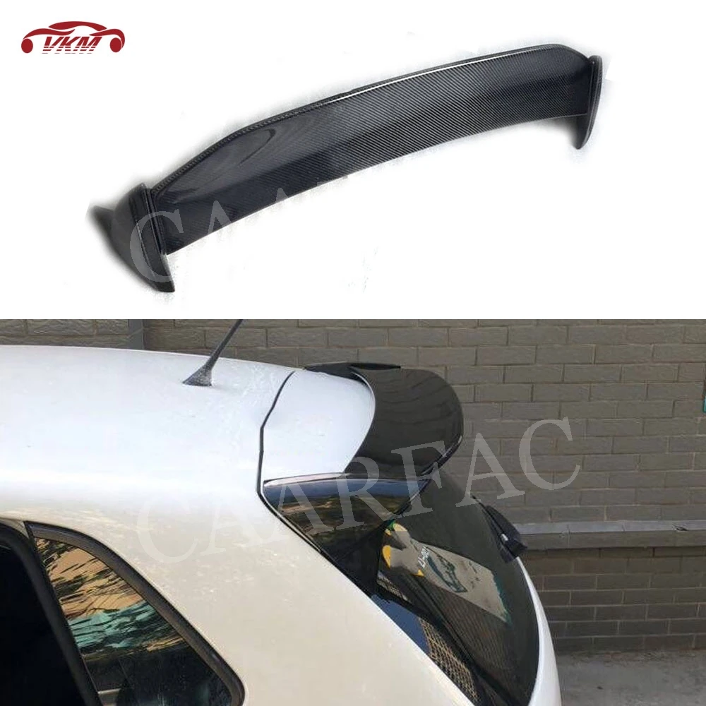 

For Polo Car Rear Roof Spoiler Tail Wings For Volkswagen VW Polo Spoiler 2011-2018 Carbon Fiber / FRP / ABS Trunk Trim Sticker