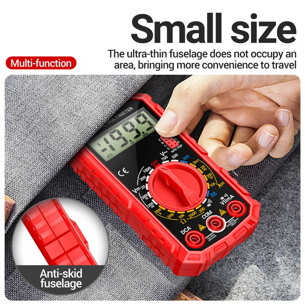 High-Precision SZ308 Square Wave Digital Tester 1999 Counts  Multi-function Multimeter AC/DC Voltage 10A Current  Meter Tool