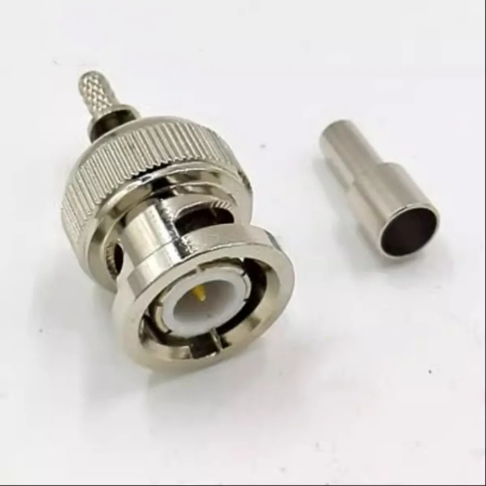 

50pcs Q9 BNC-J-1.5 connector BNC male window crimp 50-1.5 RG316 174 cable