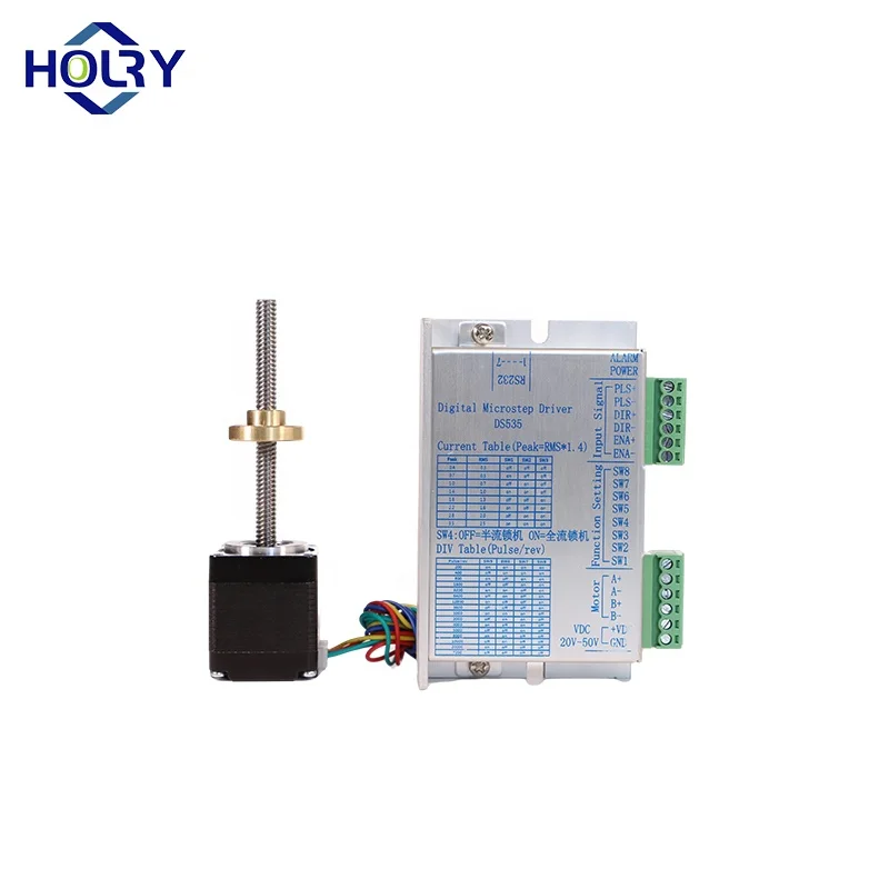 Stepper Motor CNC Router Lead Screw Stepper Motor with Driver High Repeat Positioning Accuracy 42mm 2 Phase 1.8 Degree Hybrid
