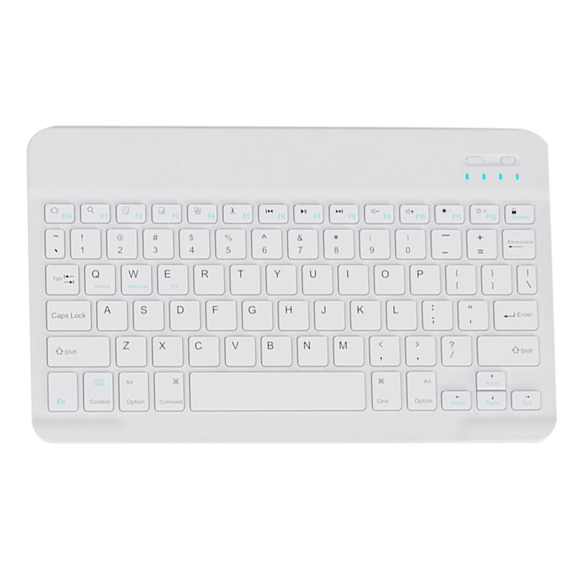 ABLQ Bluetooth Keyboard Portable Keyboard for Tablet PC Tablet Gaming Accessories White