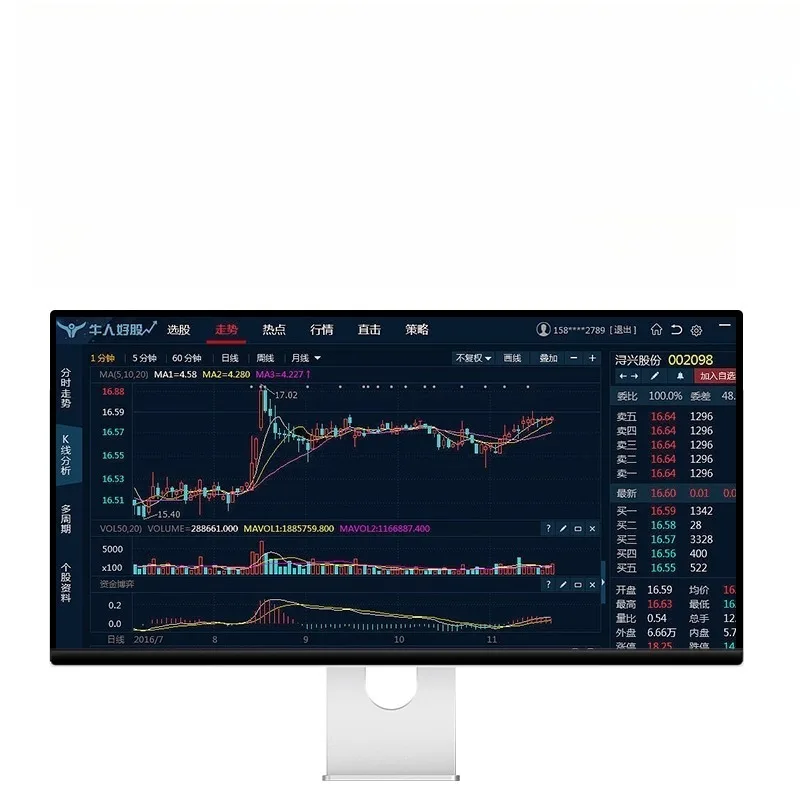 Monitor hairtail computer 40 inch 5k monitor retina photography 100w rechargeable aluminum alloy P40U