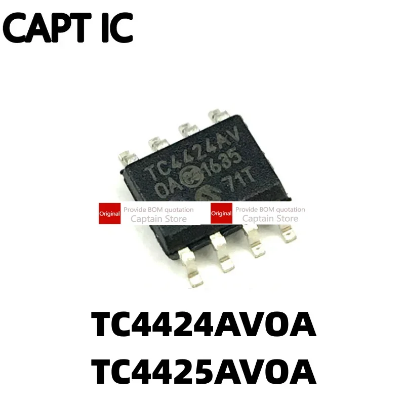 5PCS TC4424 TC4424AV TC4424AVOA TC4425 TC4425AV TC4425AVOA SOP8