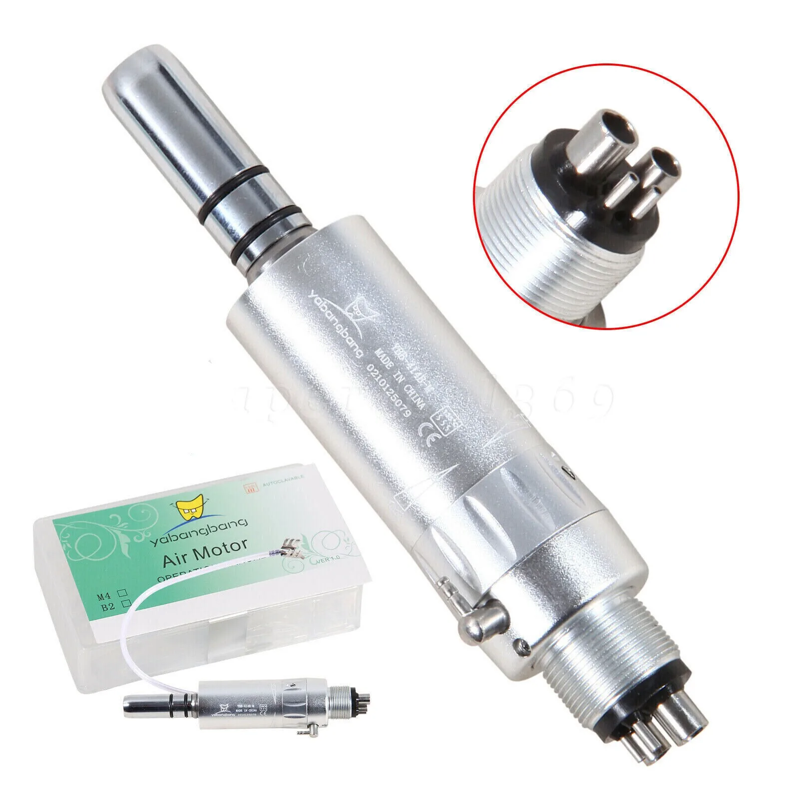 NSK Pana Max Style Dental LED E-generator High Speed /Low Speed Contra Angle Handpiece Air Motor Kit 2/4Holes