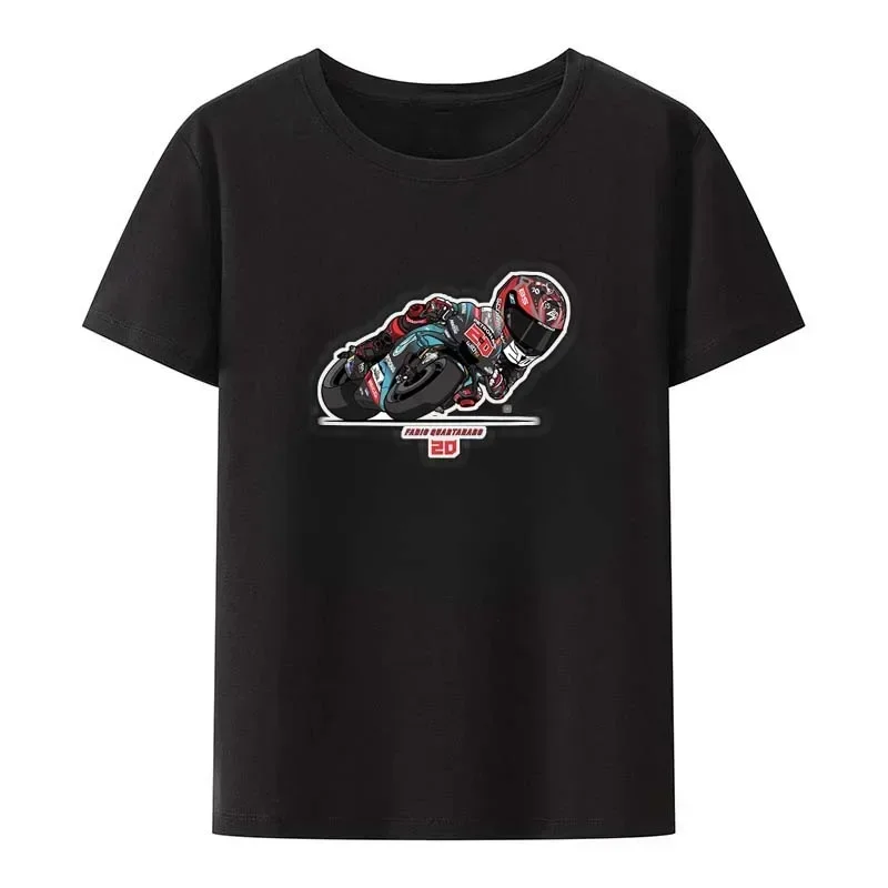 Diablo World Motorcycle Rider Casual Sport Tee Shirt Tops Casual Short Sleeve Streetwear Camisetas Fabio Quartararo T-Shirt El