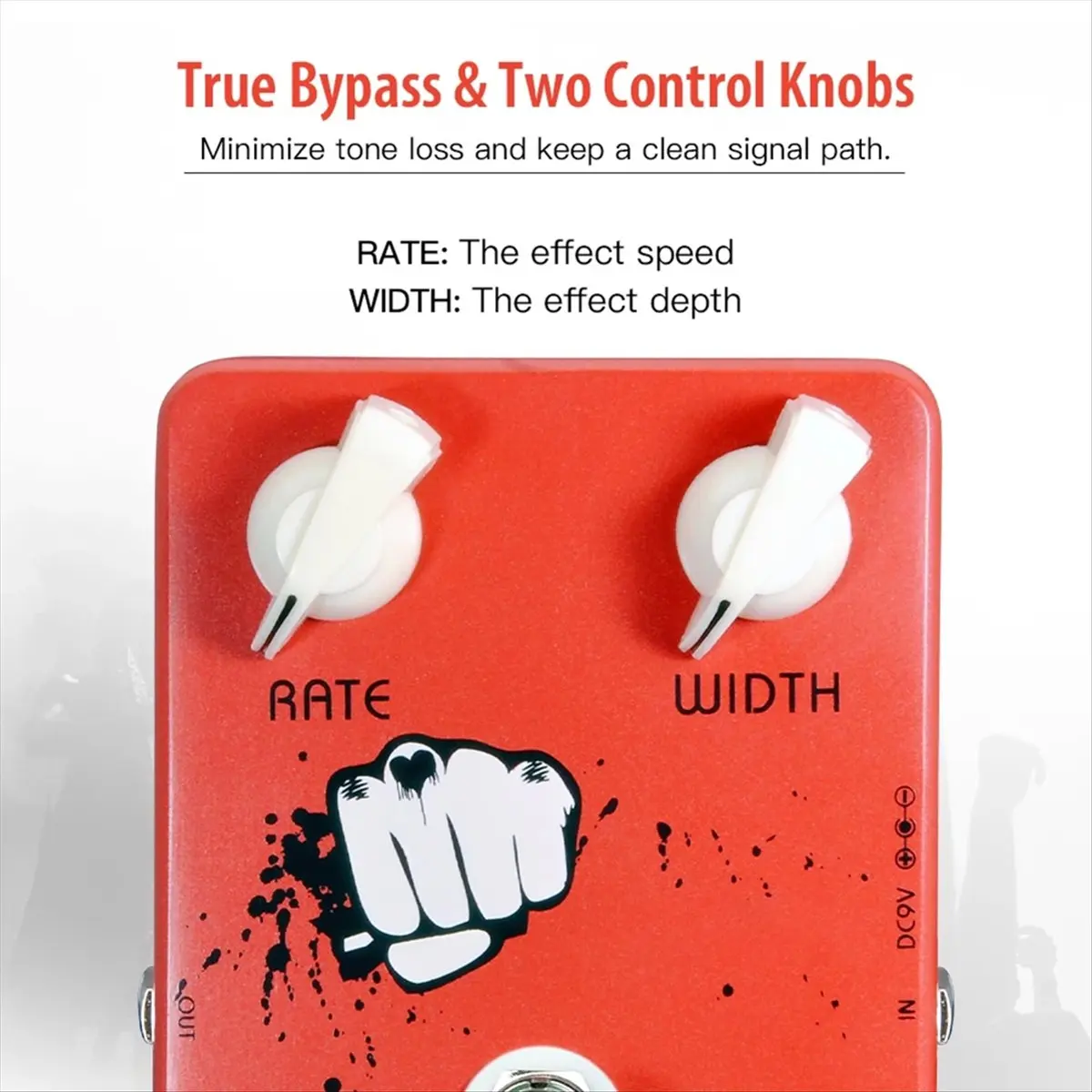 A85P JF-05 CLASSIC CHORUS Pedal Crisp and Transparent Chorus Full Bodied 12-String Sounds Electric Guitar Effect Pedal