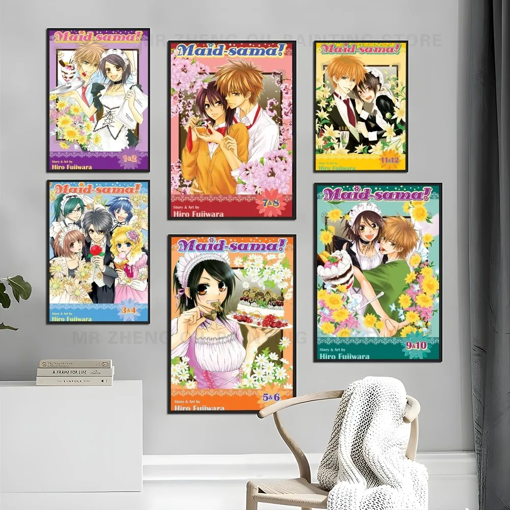 1pc Anime Maid Sama! Poster Self-adhesive Art Waterproof Paper Sticker Coffee House Bar Room Wall Decor