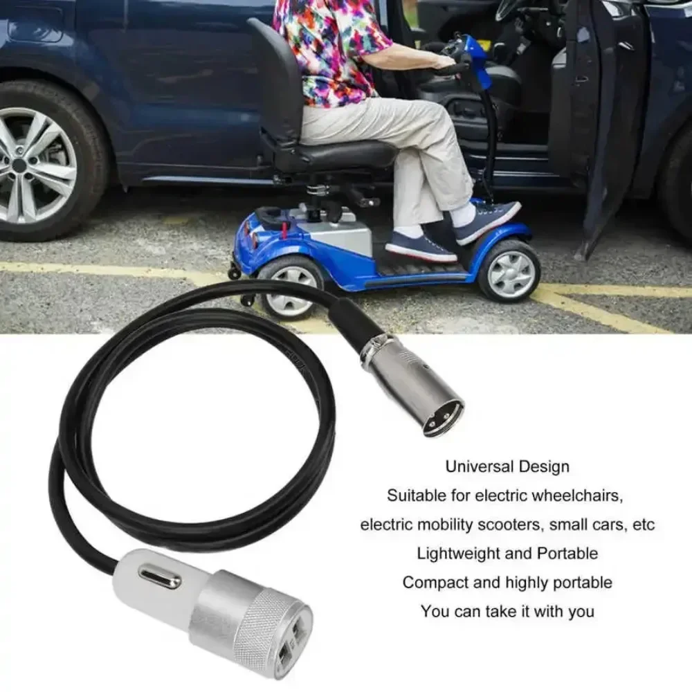 

Wheelchair Charger Lightweight Universal Design Charger 1 for 2 USB Portable Electric Scooter Fast Charger Golf Cart Charger Hot