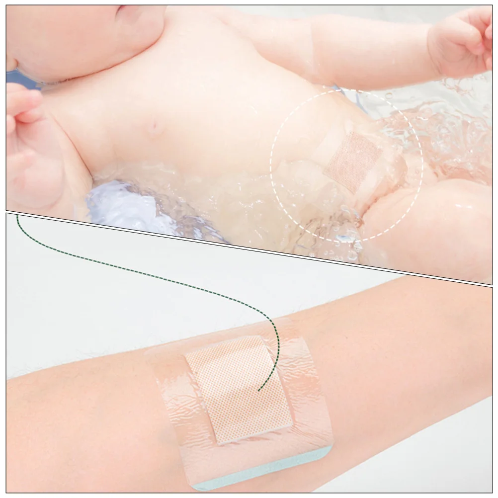 Autocollants de nombril pour bébé, 50 pièces, pâte de natation pour bébé, patch de ventre pour nouveau-né imperméable, fournitures de bouton confortables transparentes